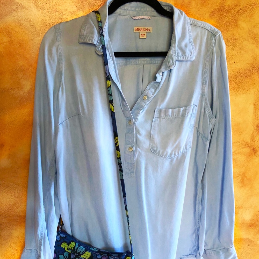 Merona button up blouse from target